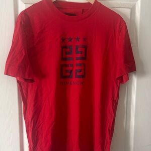 Givenchy Red Graphic Men's Tee